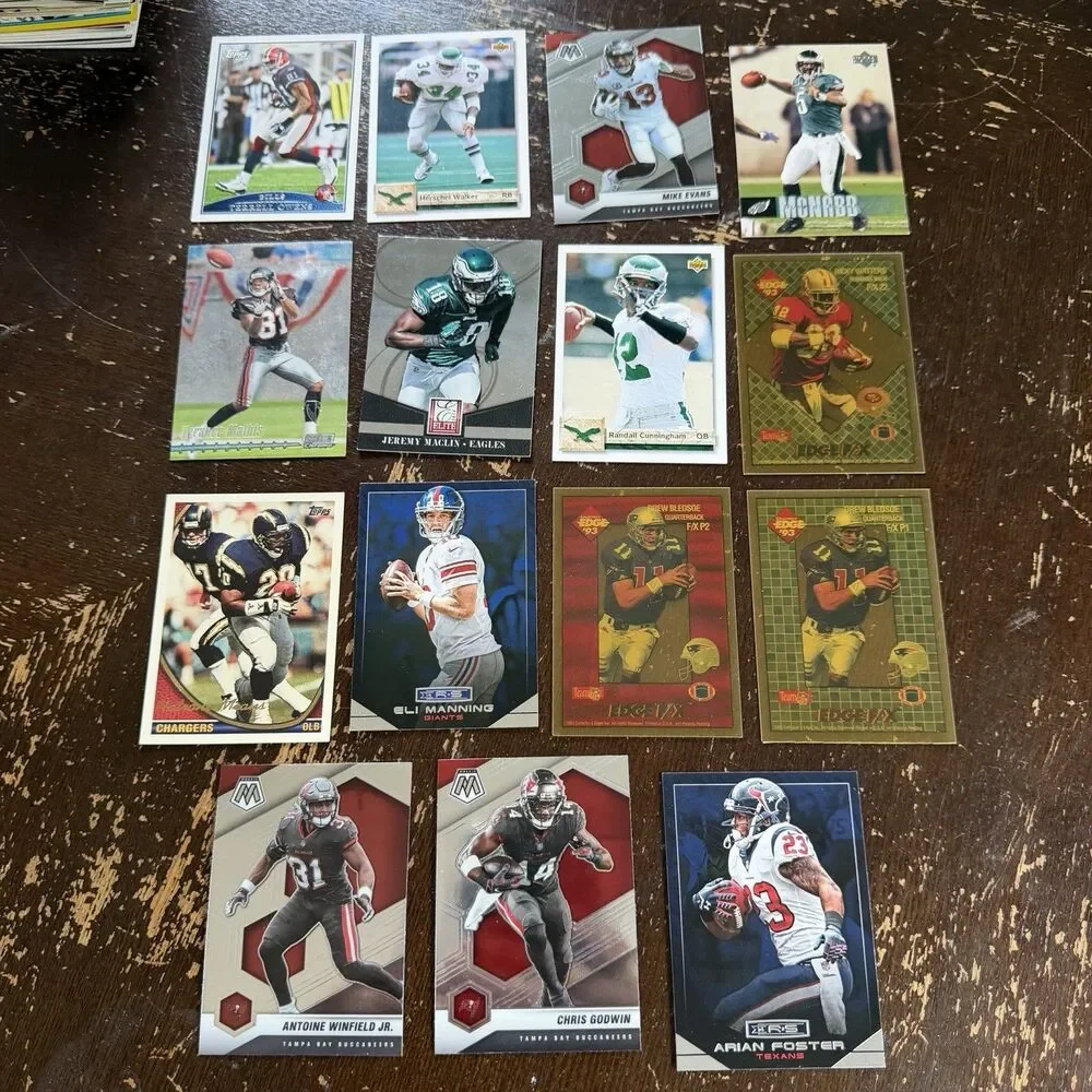 Football Cards Lot 200 NM ALL STARS w 1997 Pacific Diagon Silver Barry Sanders